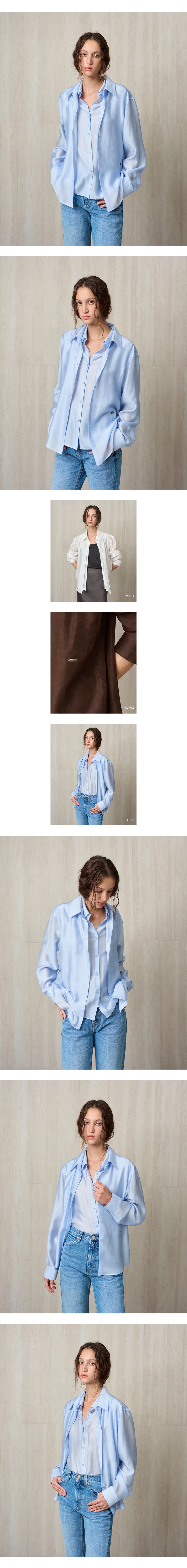 Layered Placket Shirt Cloud — vue 7