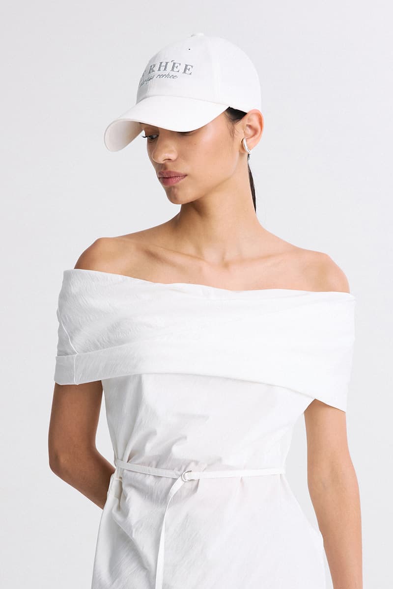 Embroidered Logo Cap White — vue 4