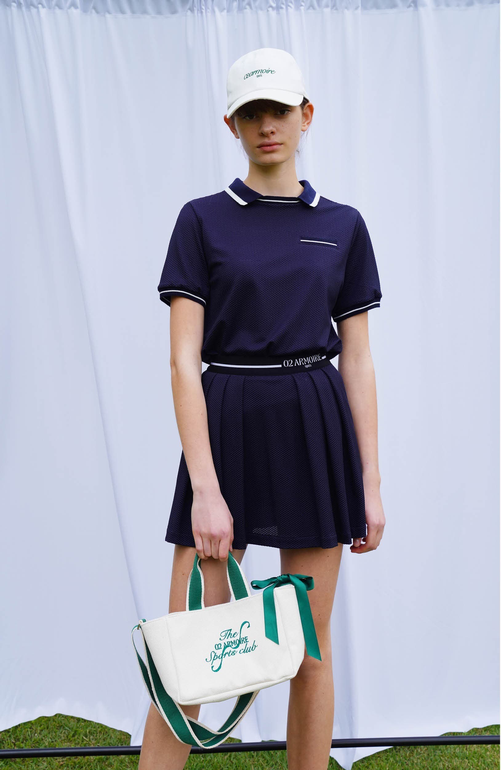 Arielle Skirt (Navy) — vue 7