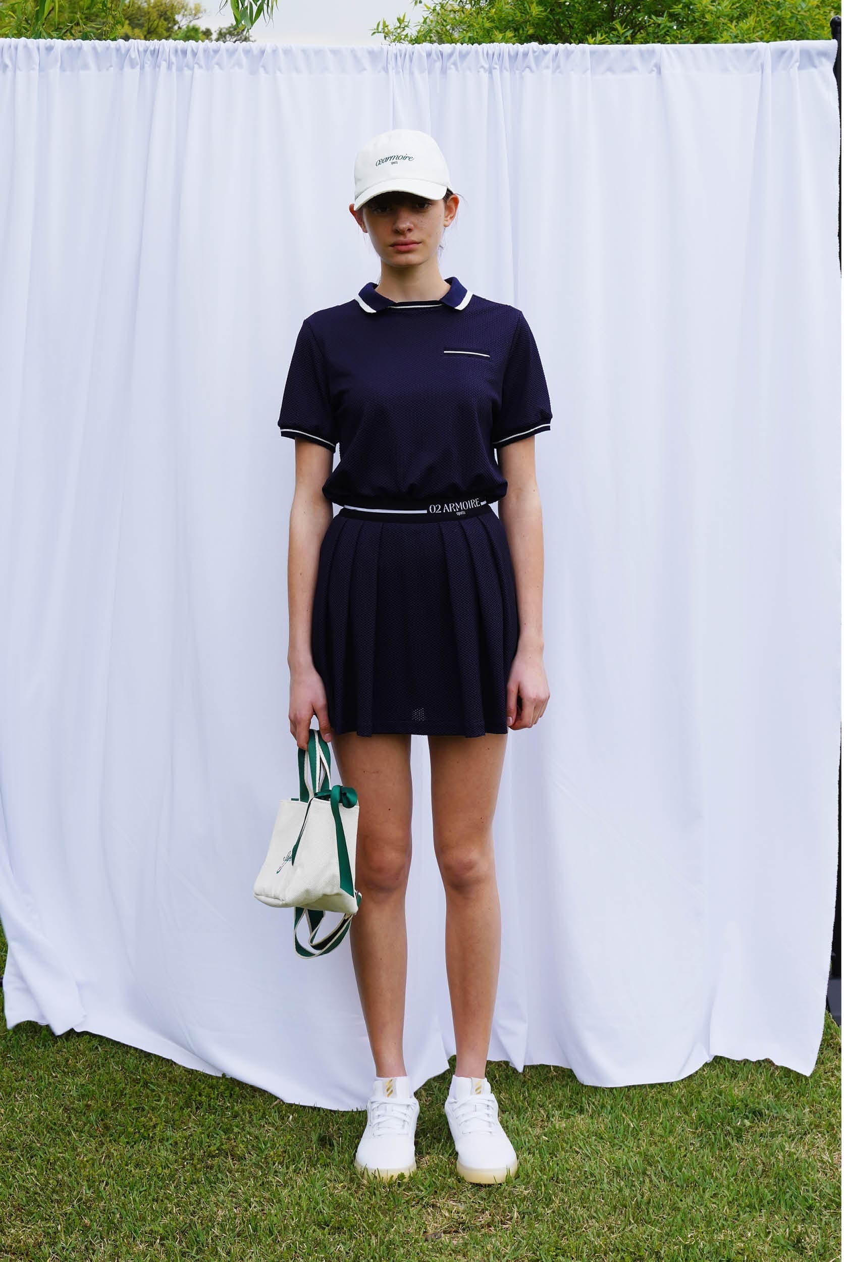Arielle Skirt (Navy) — vue 9