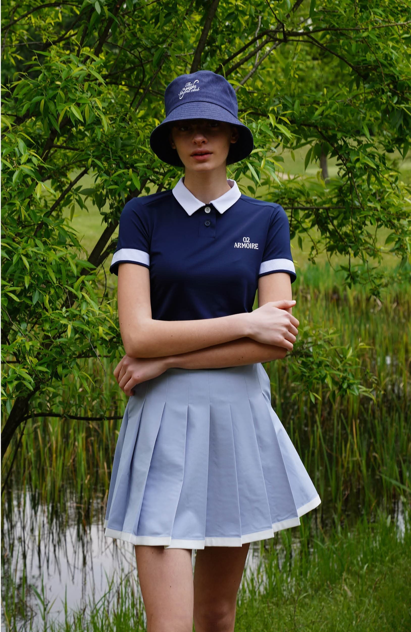 Rhea Skirt (Baby Blue) — vue 10
