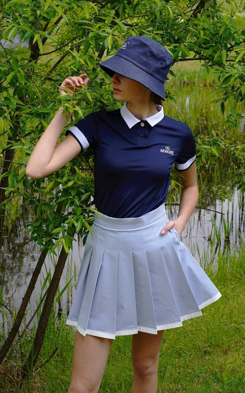 Rhea Skirt (Baby Blue) — vue 1