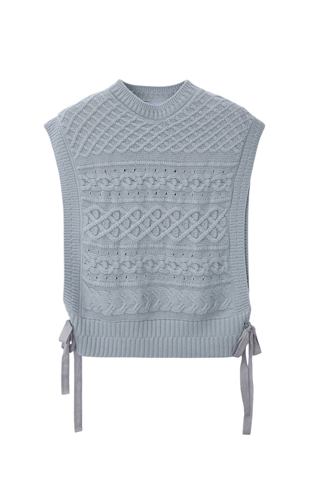 Jamie Knit Vest (Blue) — vue 3