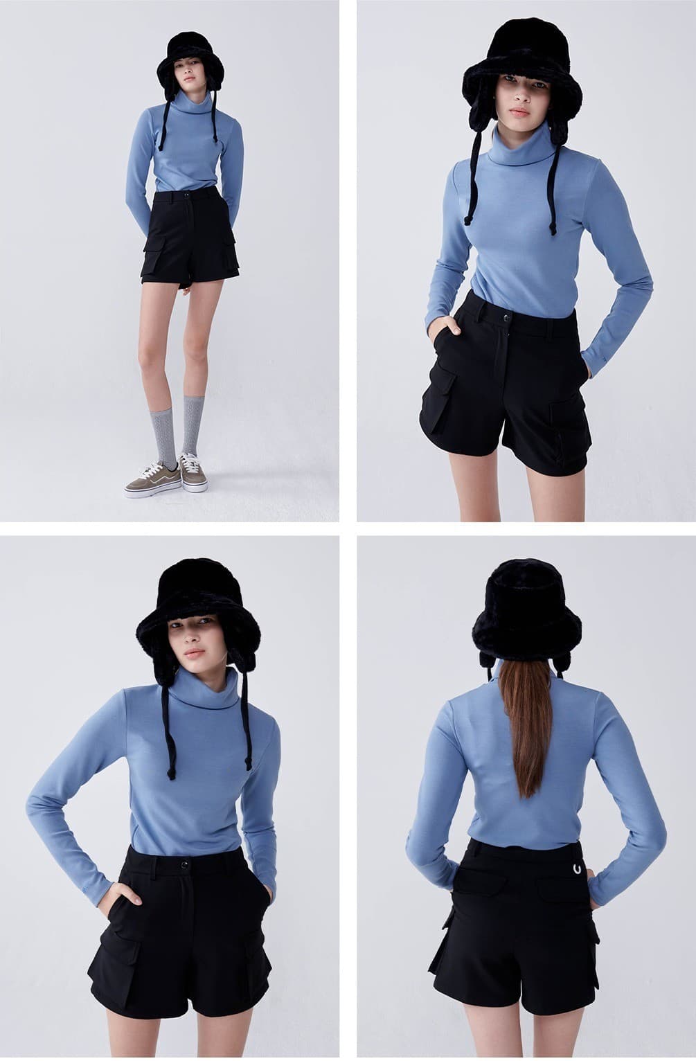 Dylan Shorts (Black) — vue 4