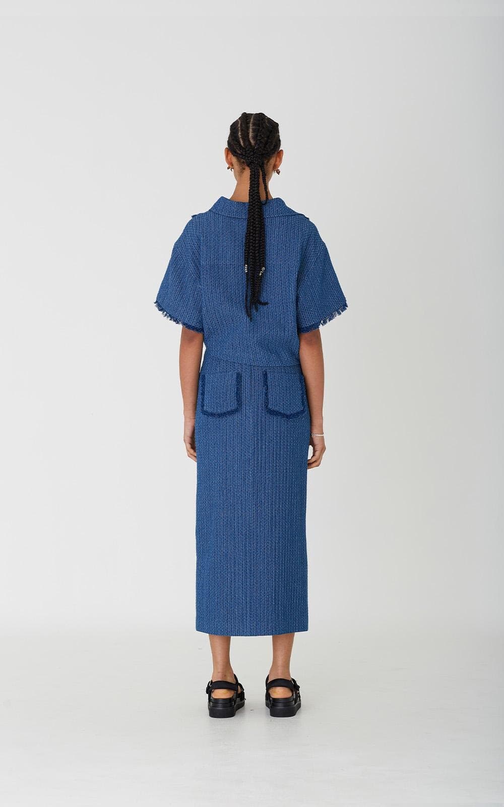 April Shirt (Deep Blue) — vue 4