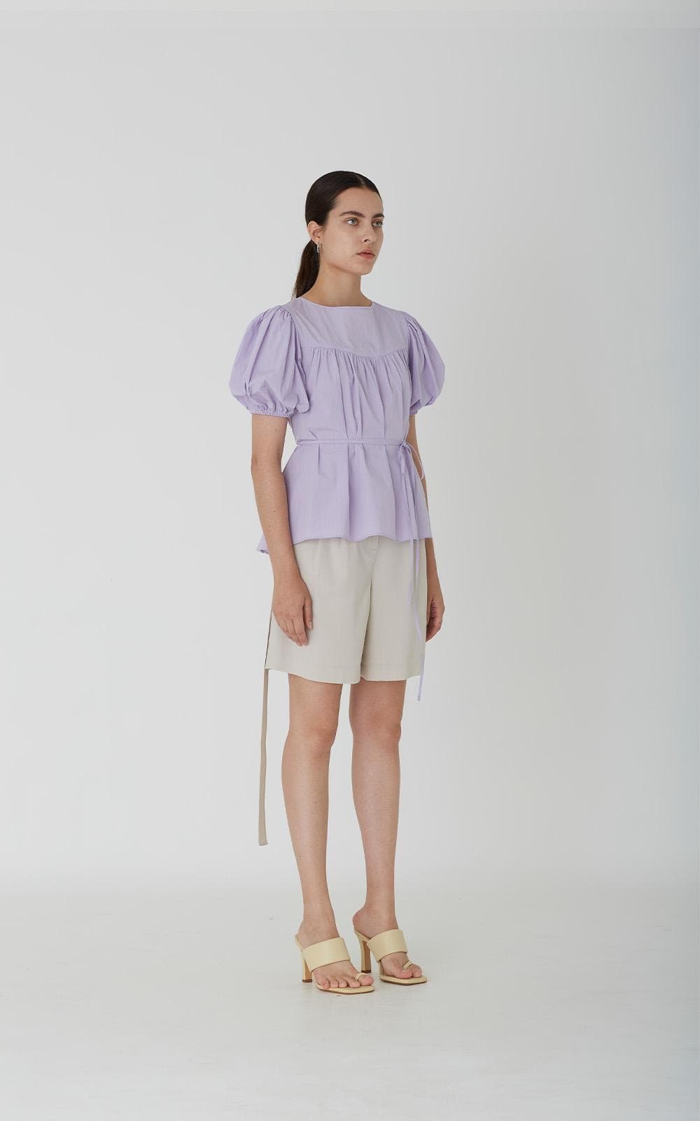 Riona Shorts (Beige) — vue 4