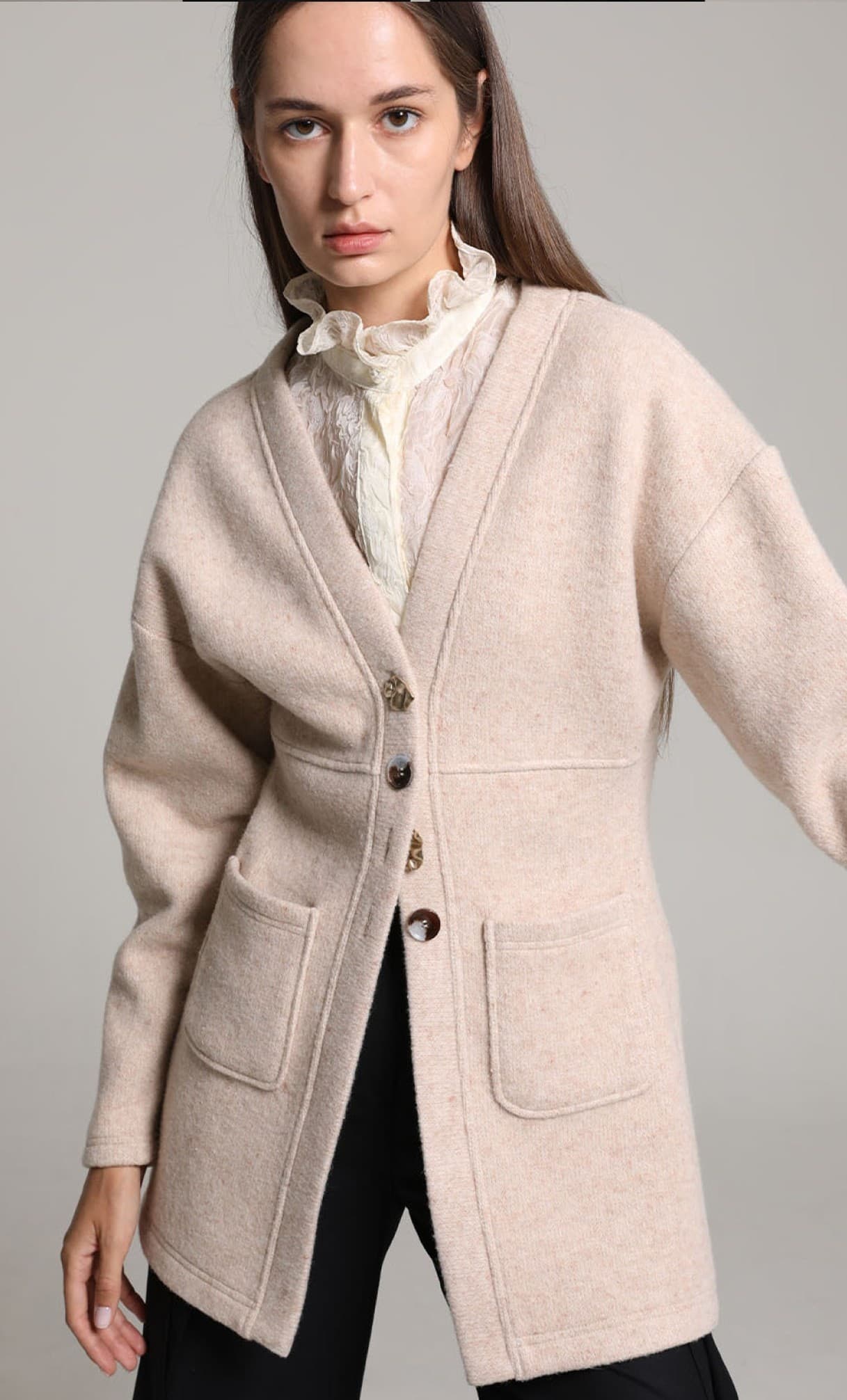 Niloh Cardigan (Pink Beige) — vue 10