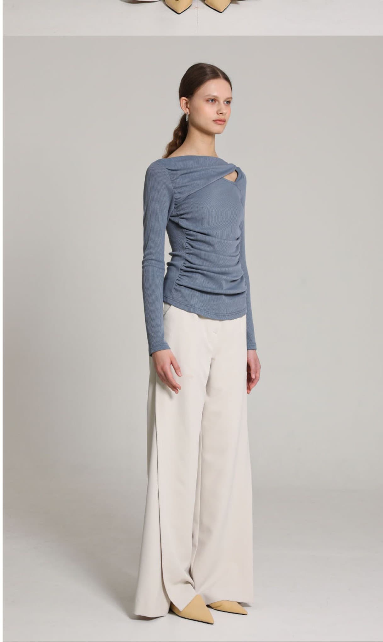 Kendall Trousers (Ivory) — vue 7