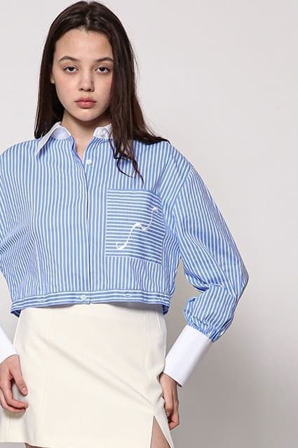 Lina Shirt (Blue Stripe) — vue 10