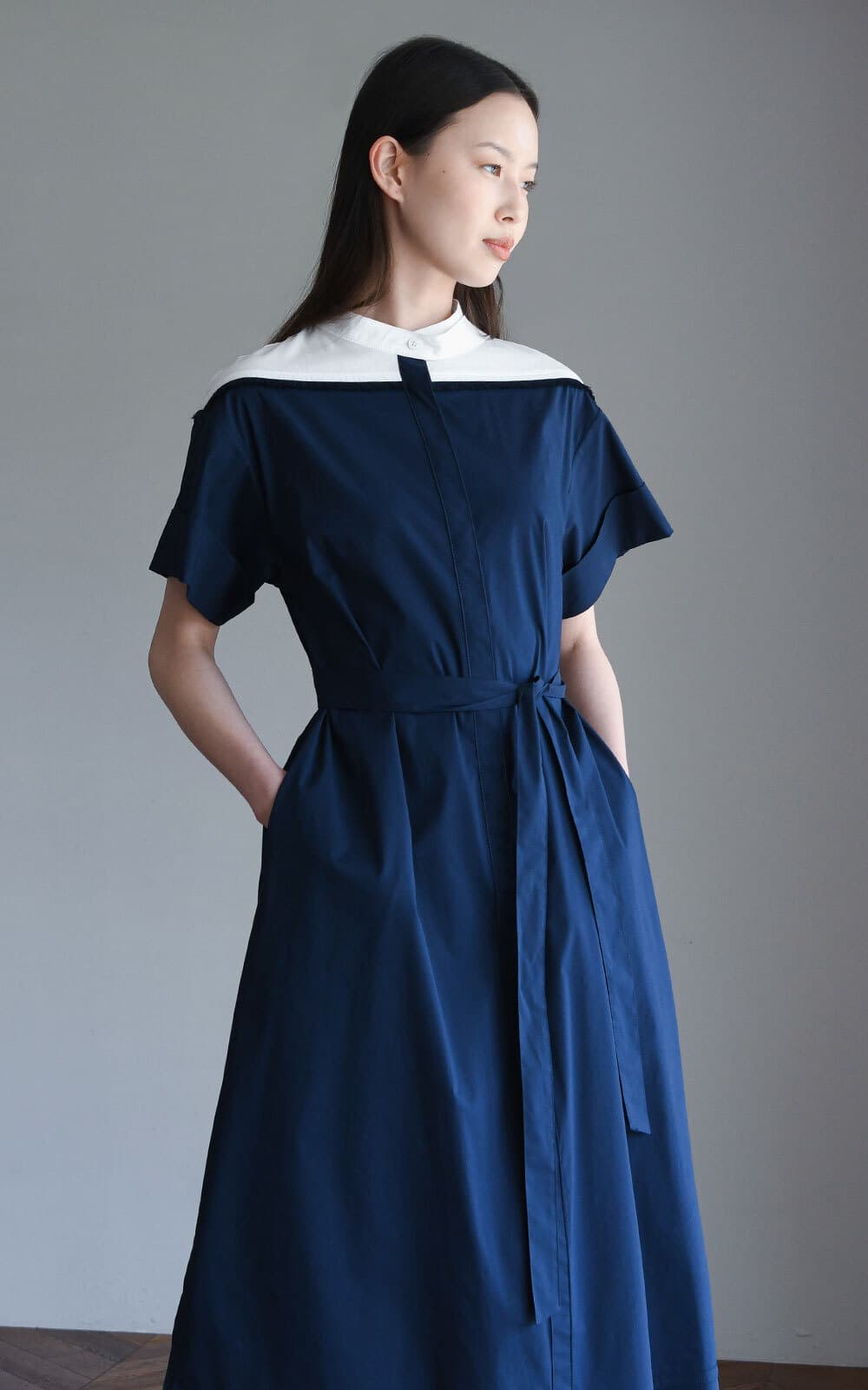 Teo Dress (Navy) — vue 3