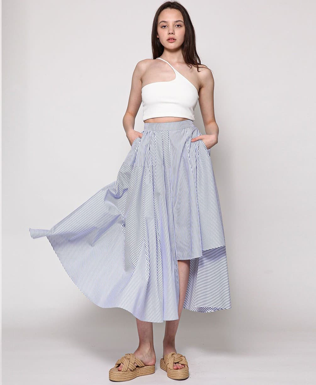Annabel Skirt (Blue Stripe) — vue 5