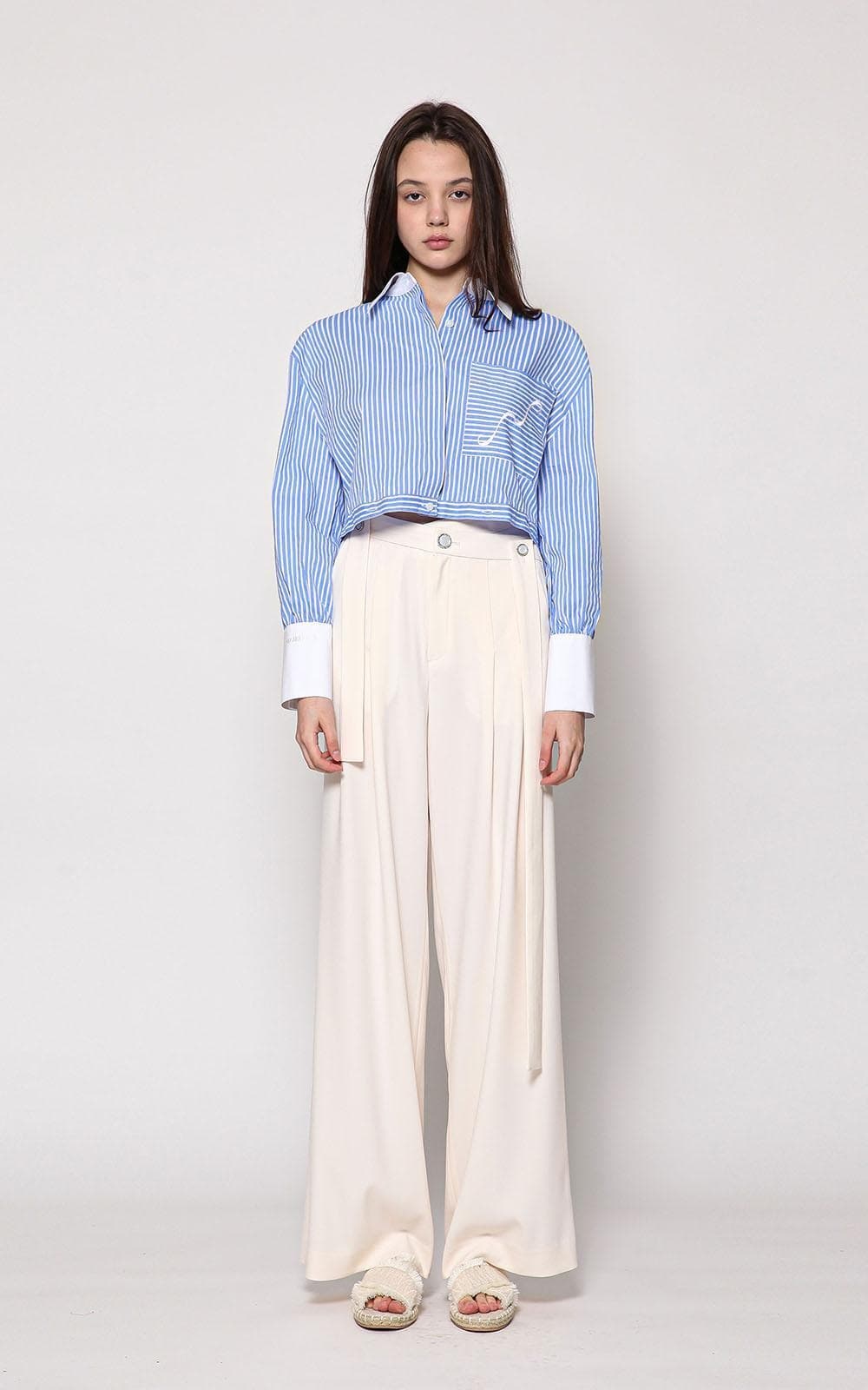 Evelyn Trousers (Cream) — vue 2