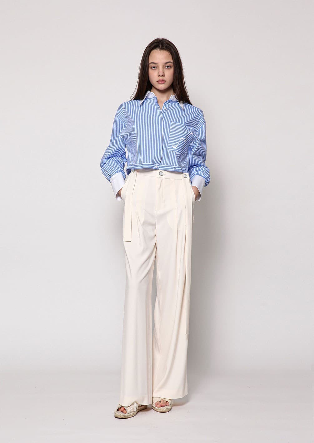 Evelyn Trousers (Cream) — vue 5