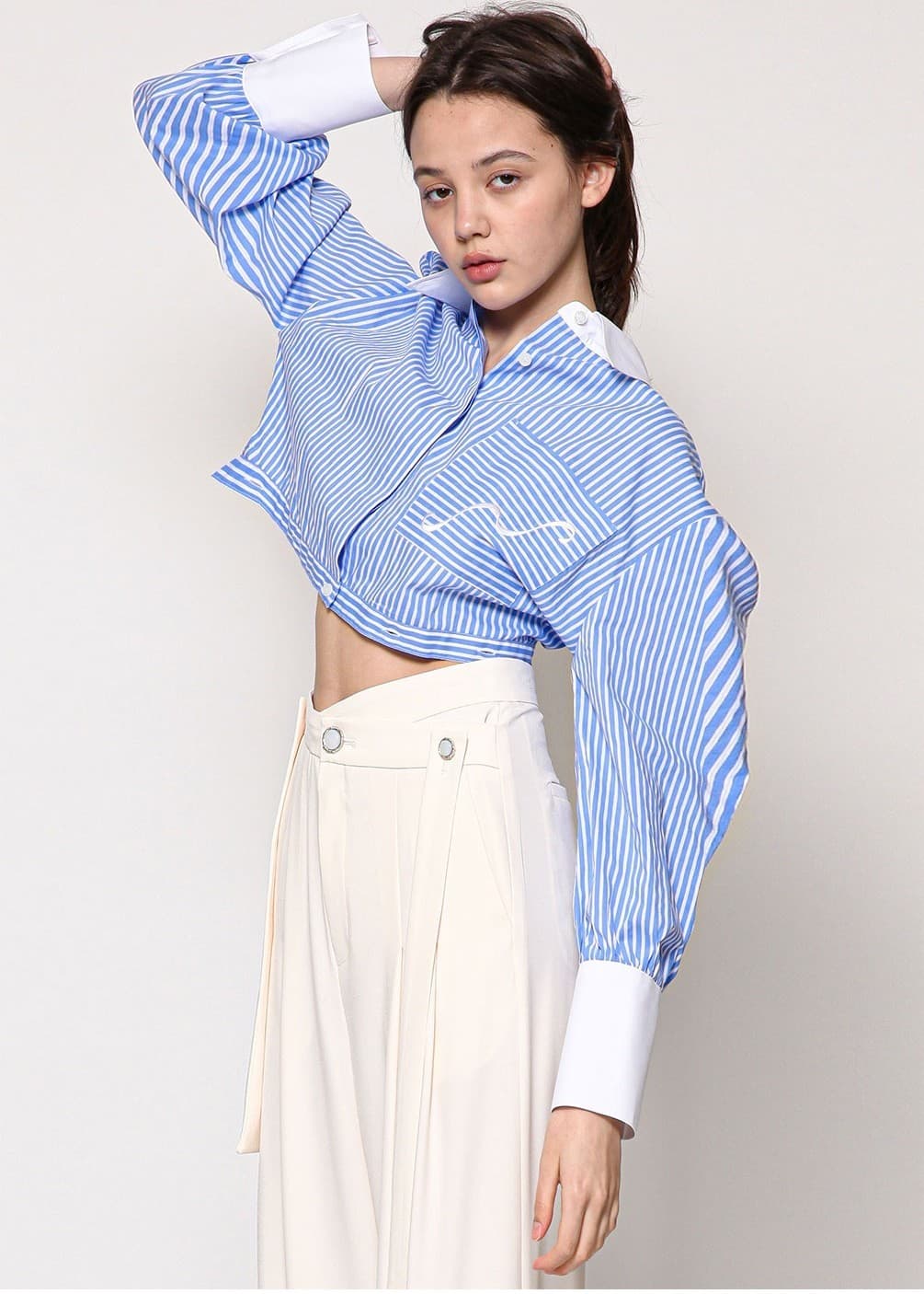 Evelyn Trousers (Cream) — vue 8