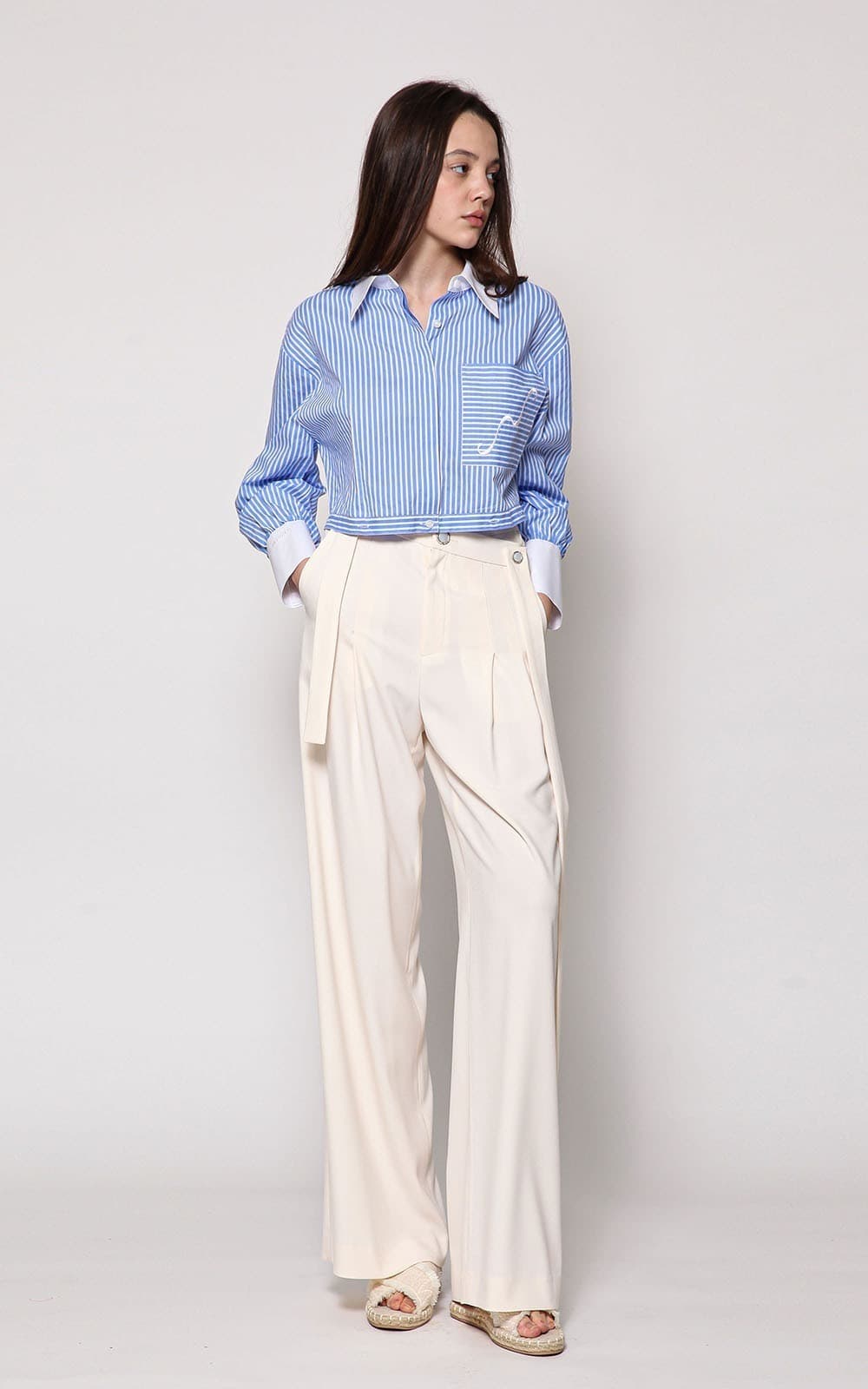 Evelyn Trousers (Cream) — vue 1