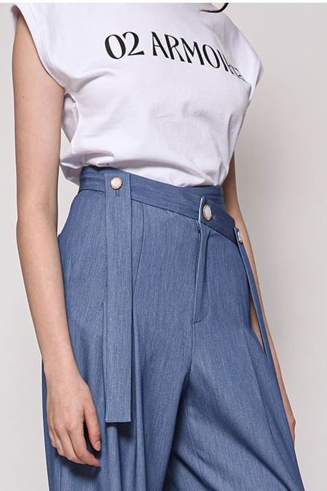 Evelyn Trousers (Light Blue) — vue 11