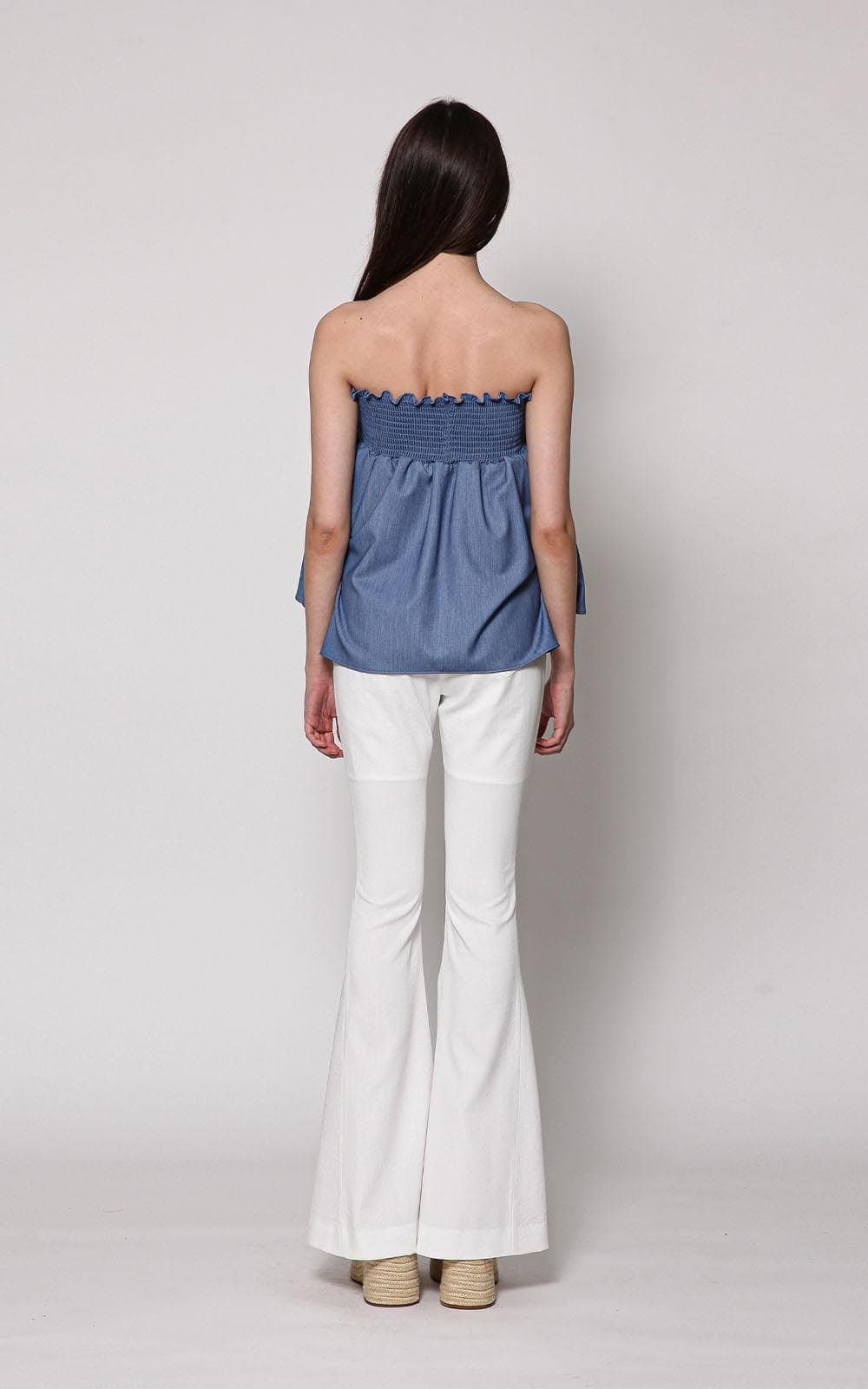 Sloane Trousers (White) — vue 3