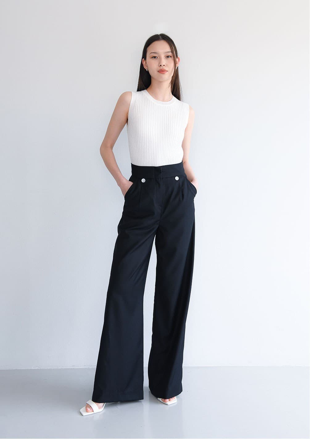 Peggy Trousers (Navy) — vue 6