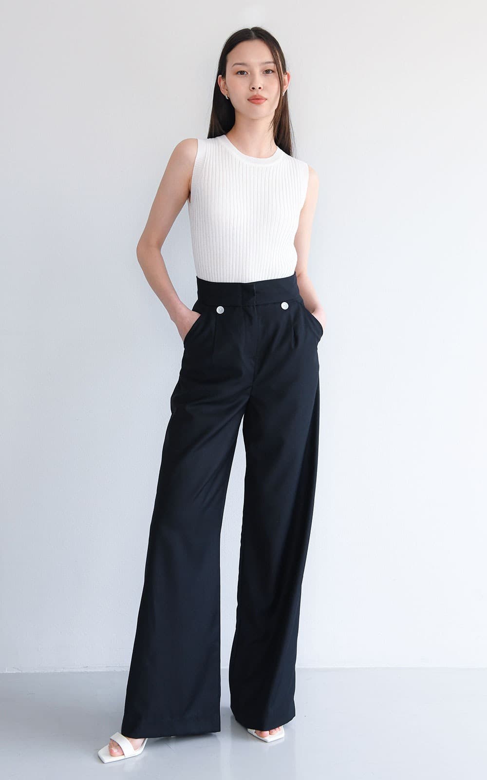 Peggy Trousers (Navy) — vue 1