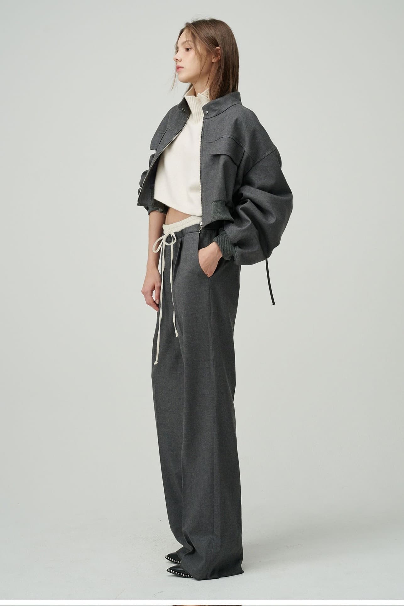 Kaylee Trousers (Grey) — vue 11