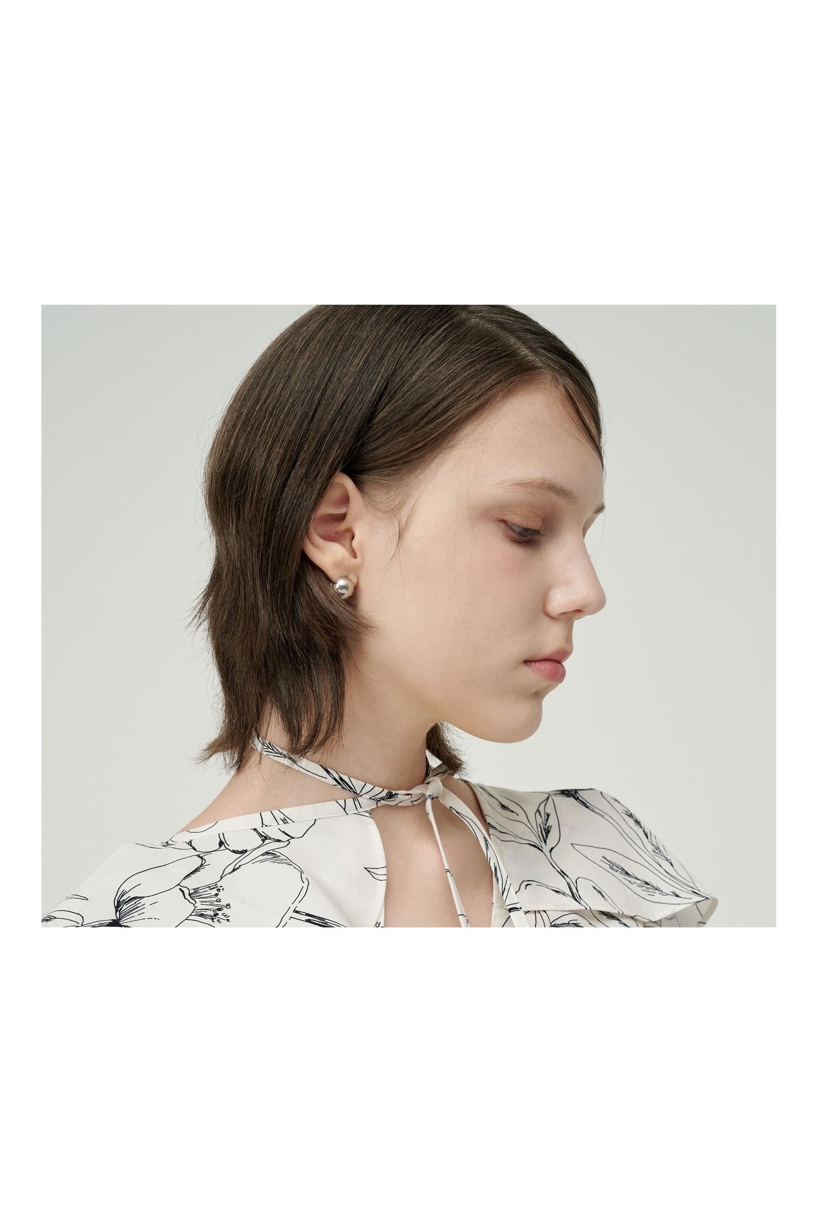 Sera Blouse (Off White Flower) — vue 9