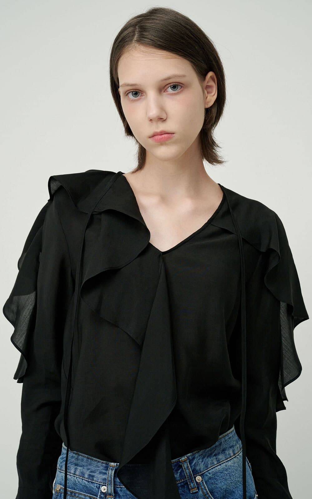 Sera Blouse (Black) — vue 4