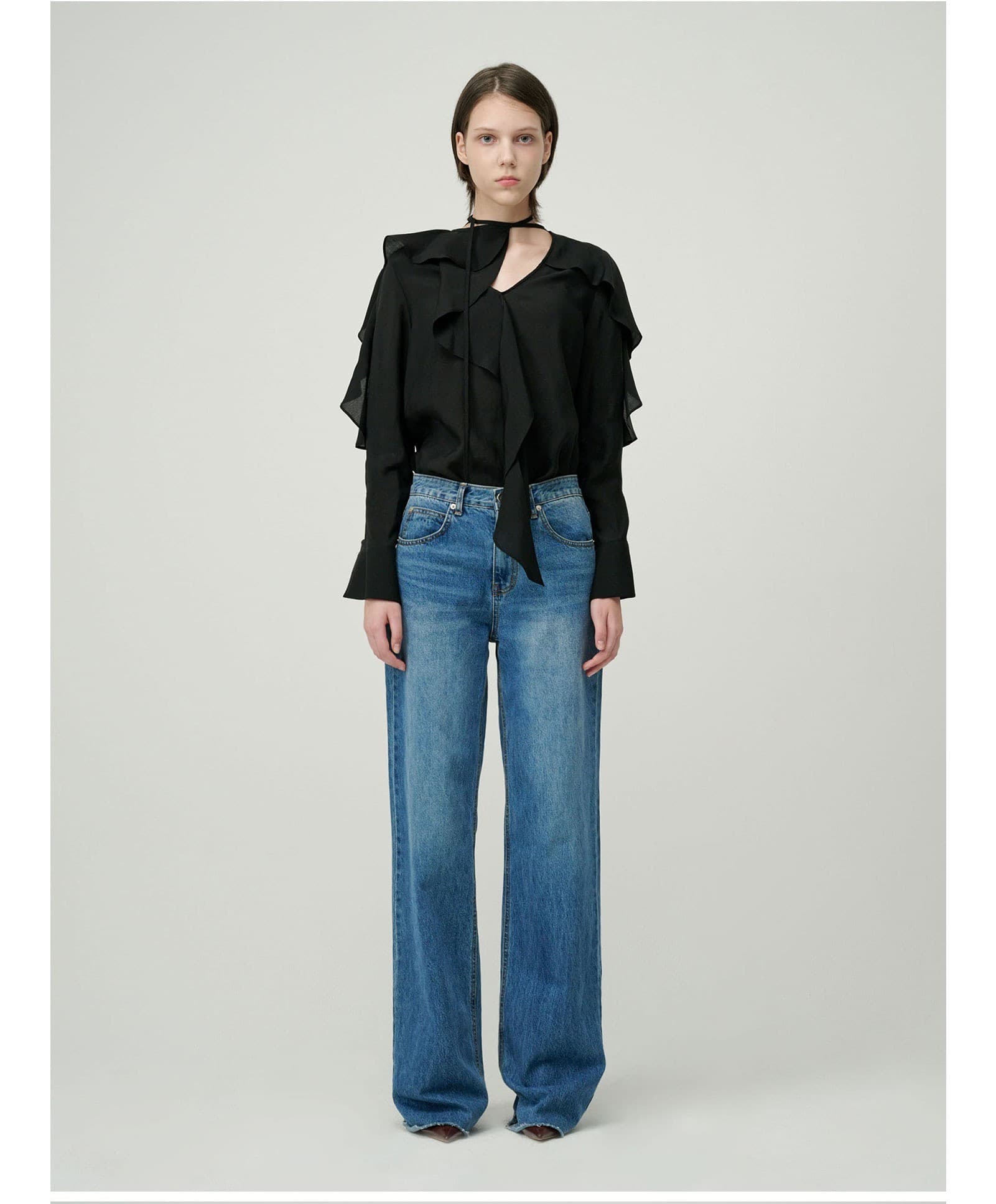 Sera Blouse (Black) — vue 5