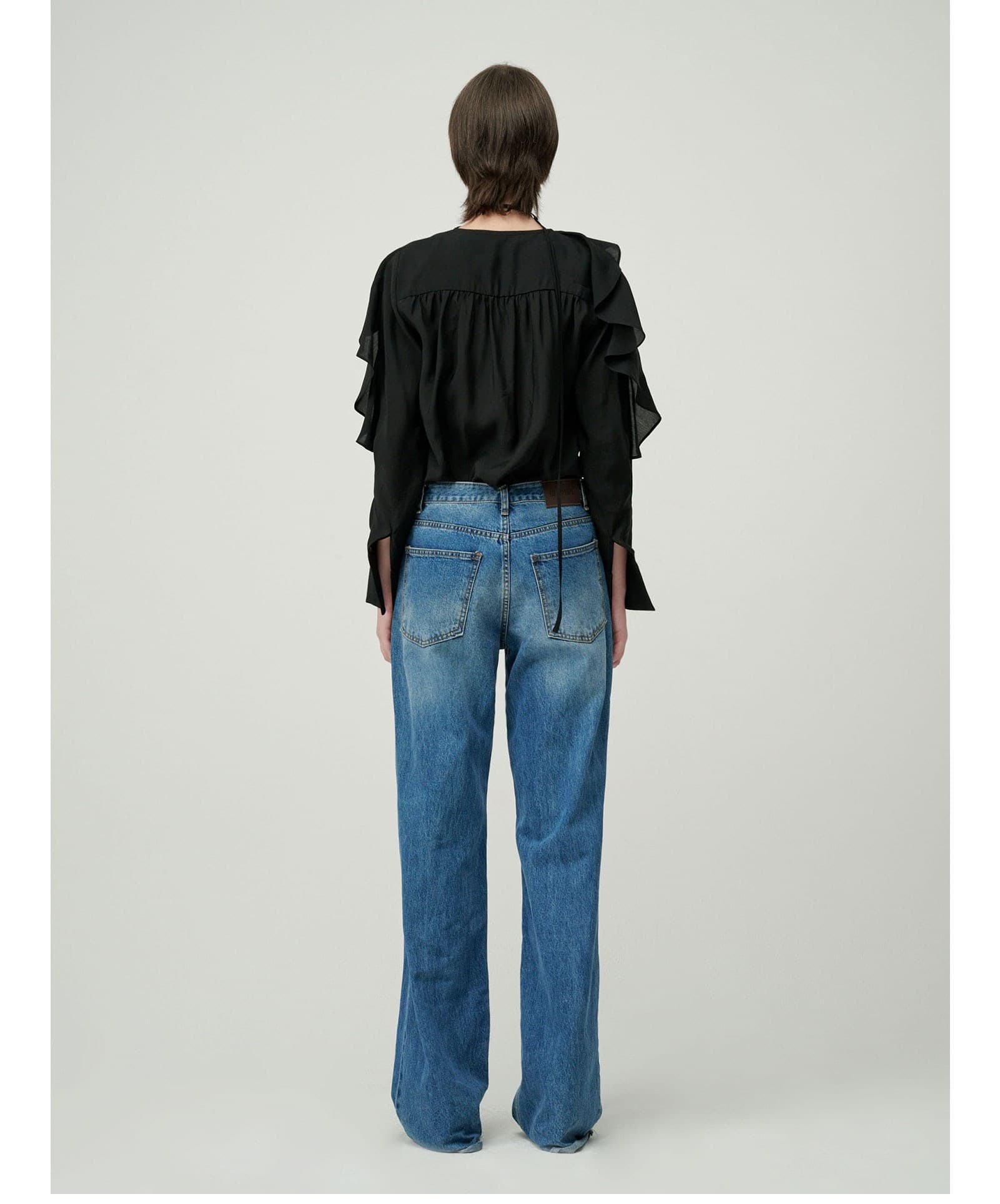 Sera Blouse (Black) — vue 7