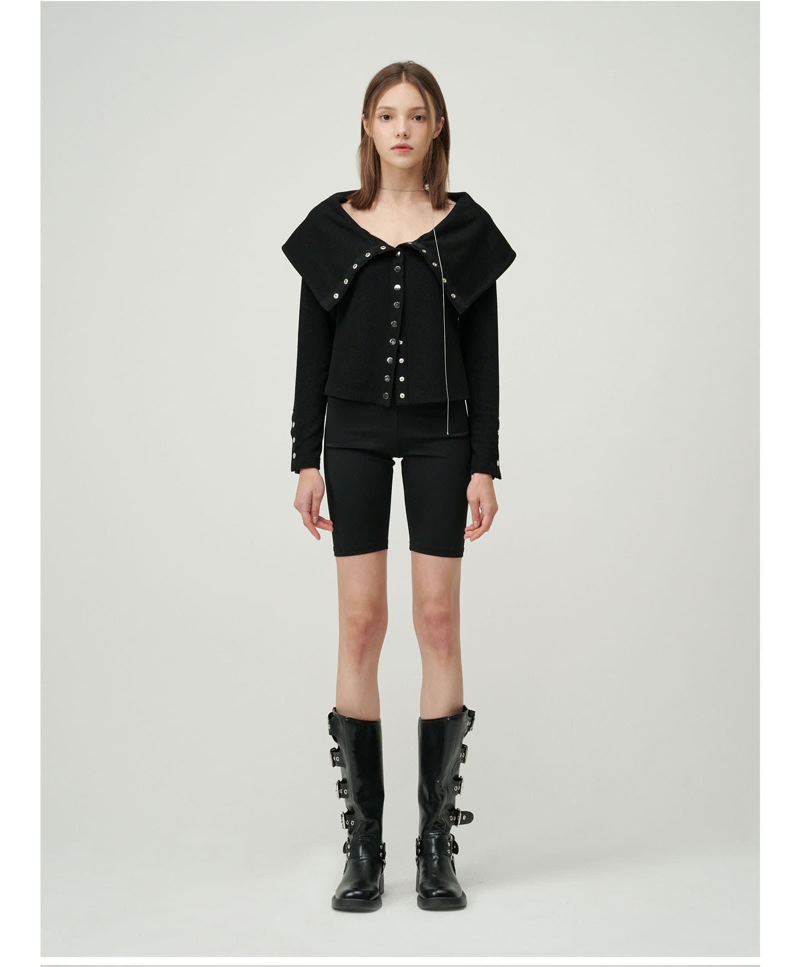 Meave Cardigan (Black) — vue 5