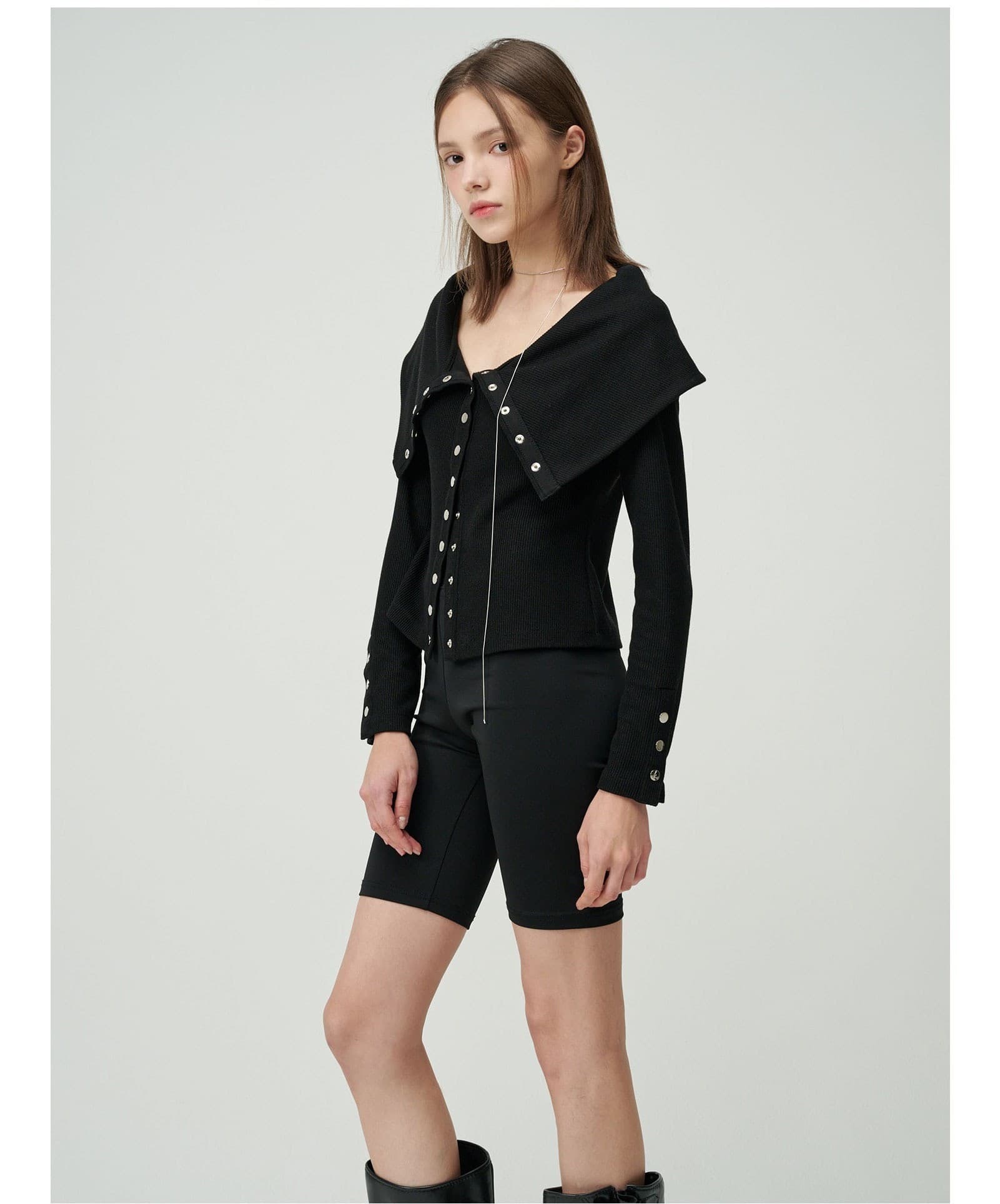 Meave Cardigan (Black) — vue 10