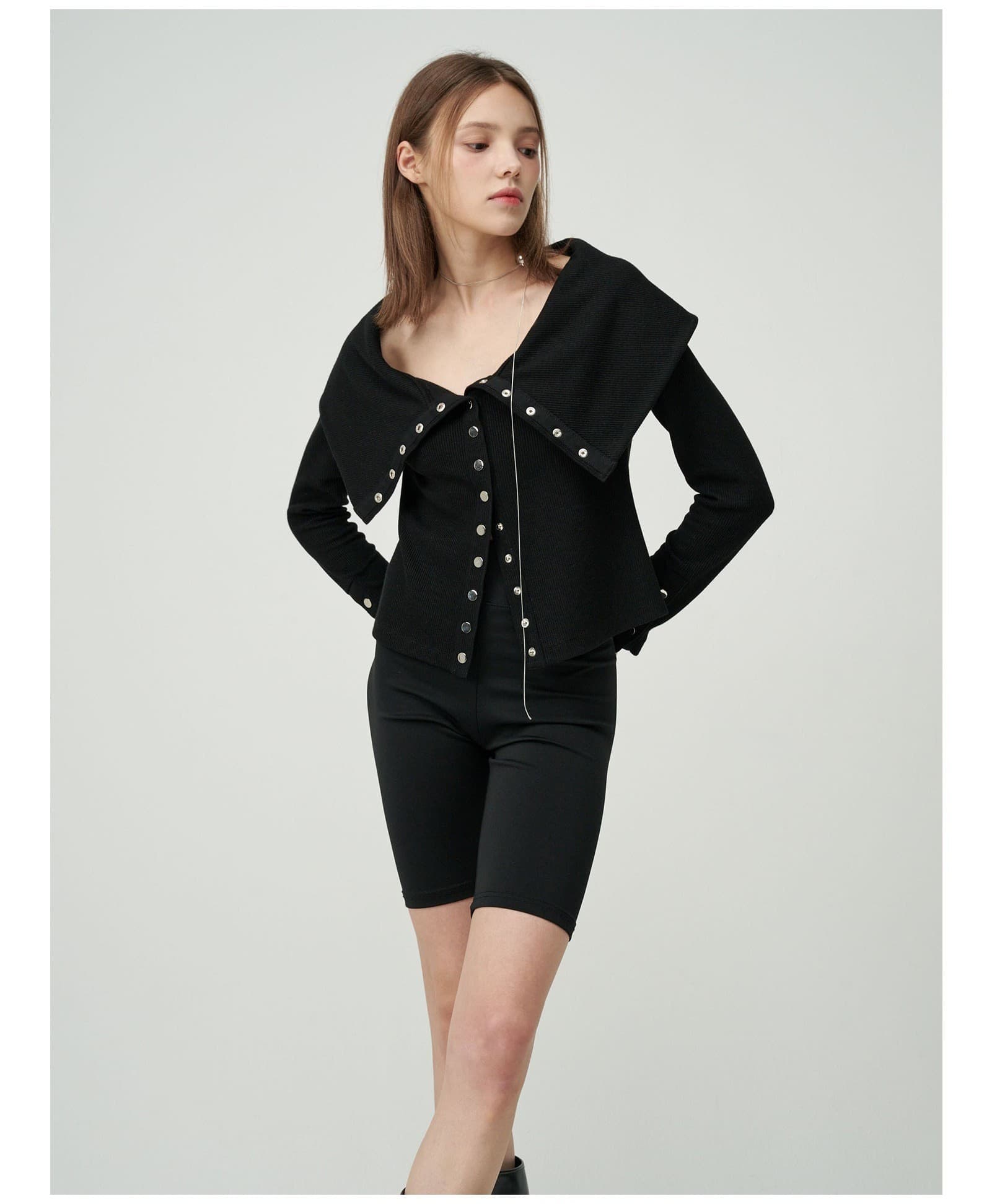 Meave Cardigan (Black) — vue 11