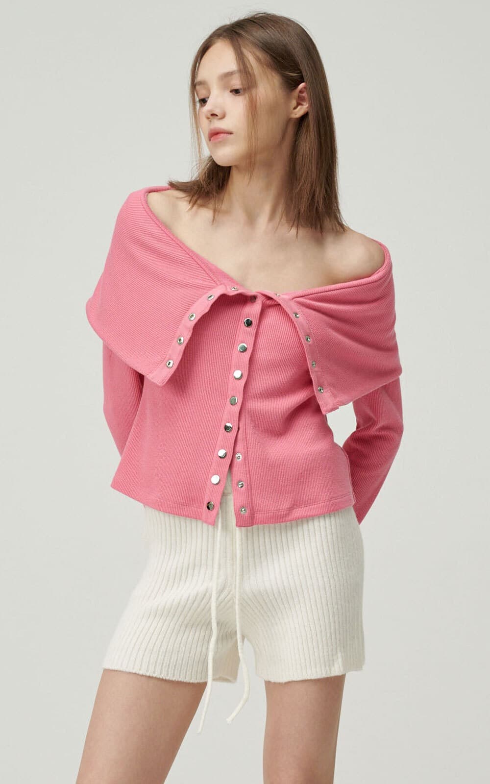 Meave Cardigan (Pink) — vue 3