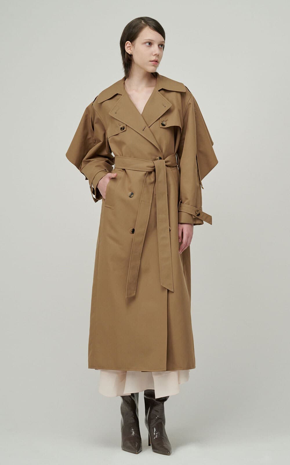 Sonnie Trench Coat (Camel) — vue 2