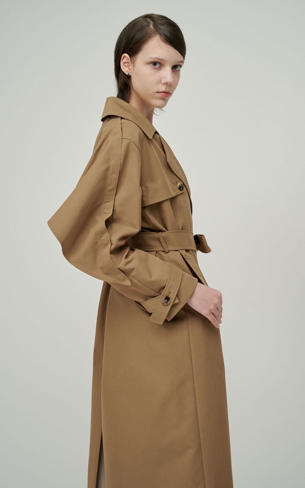 Sonnie Trench Coat (Camel) — vue 3