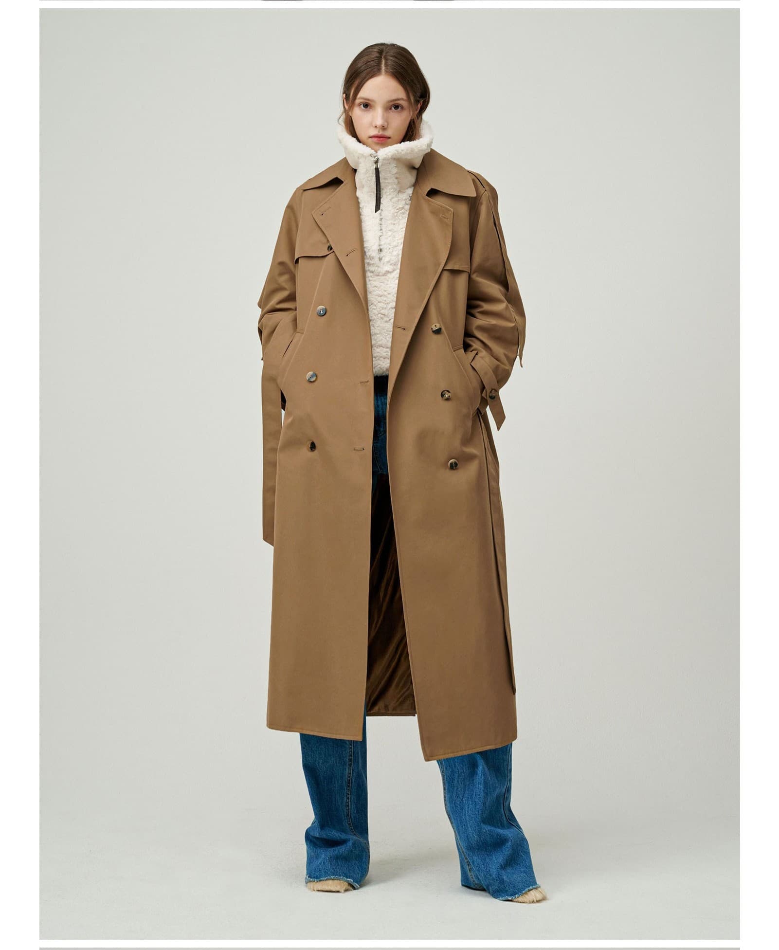 Sonnie Trench Coat (Camel) — vue 11