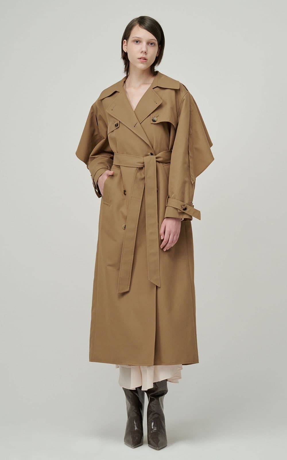 Sonnie Trench Coat (Camel) — vue 1