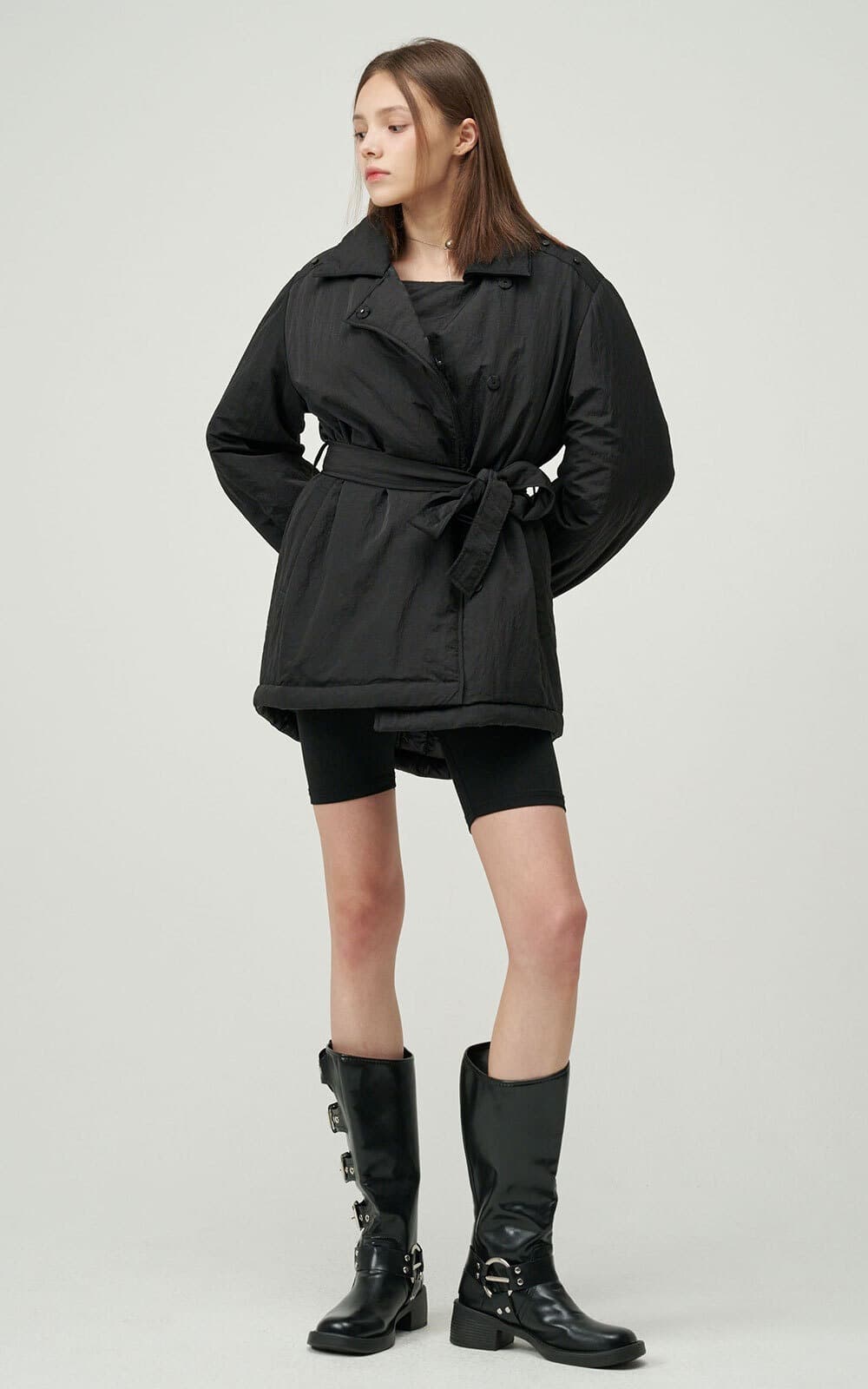 Kannie Puffer Jacket (Black) — vue 2