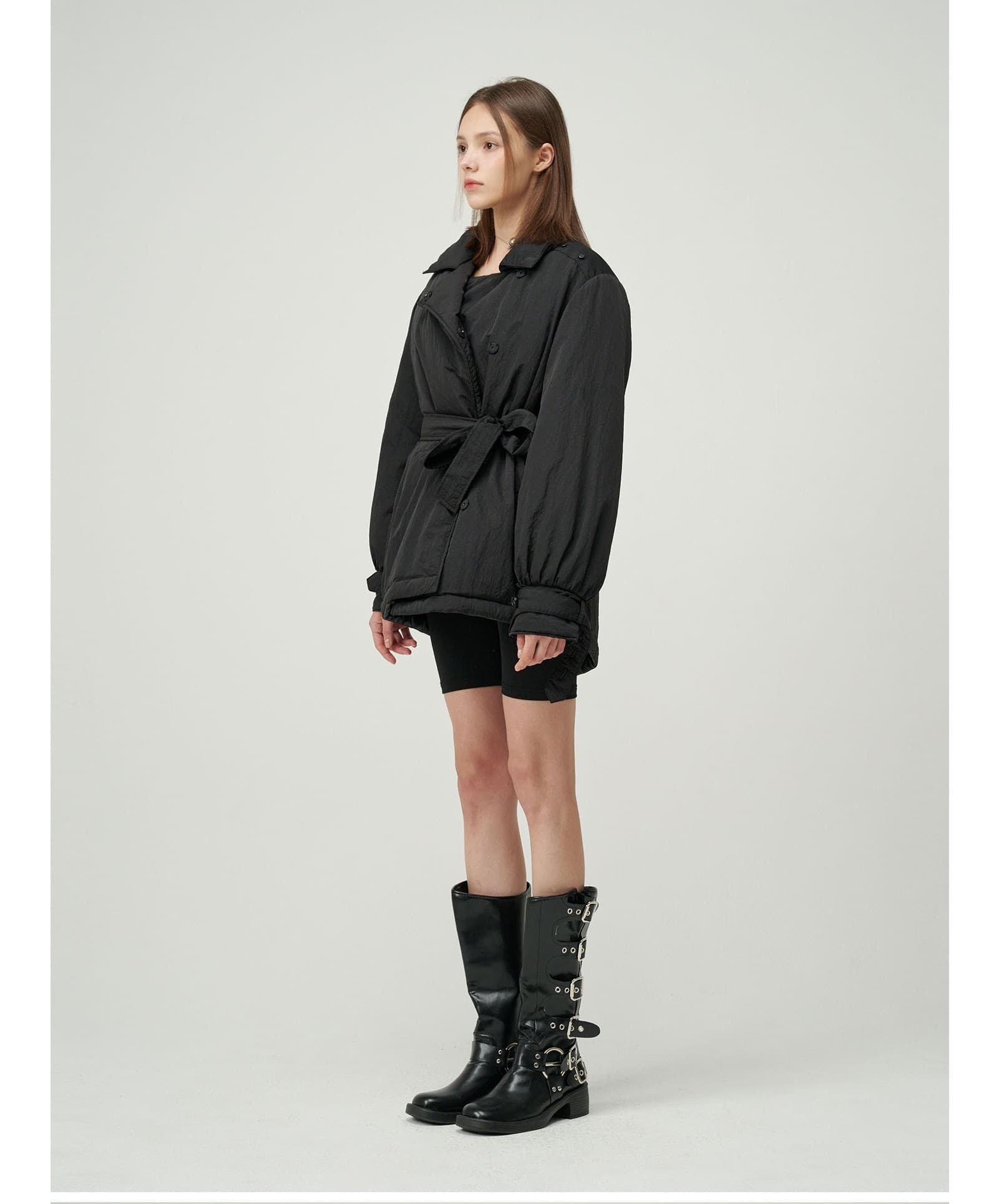 Kannie Puffer Jacket (Black) — vue 6