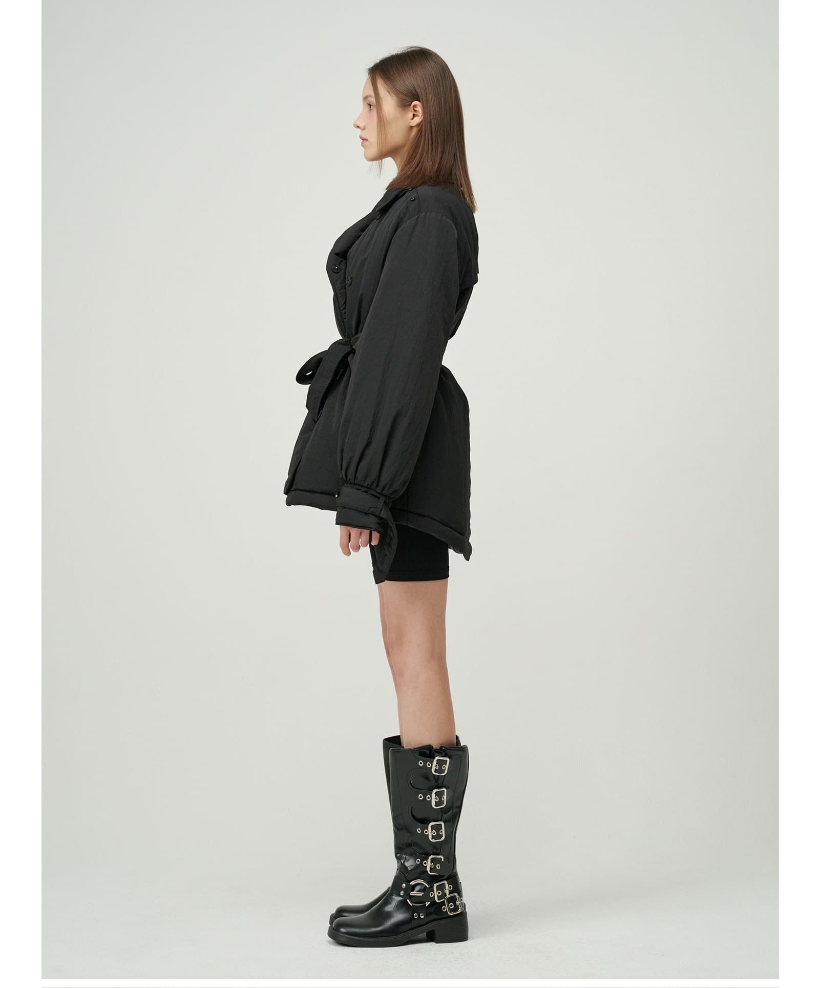 Kannie Puffer Jacket (Black) — vue 7