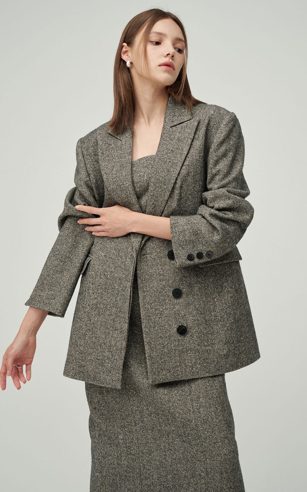 Ines Jacket (Dark Grey) — vue 2