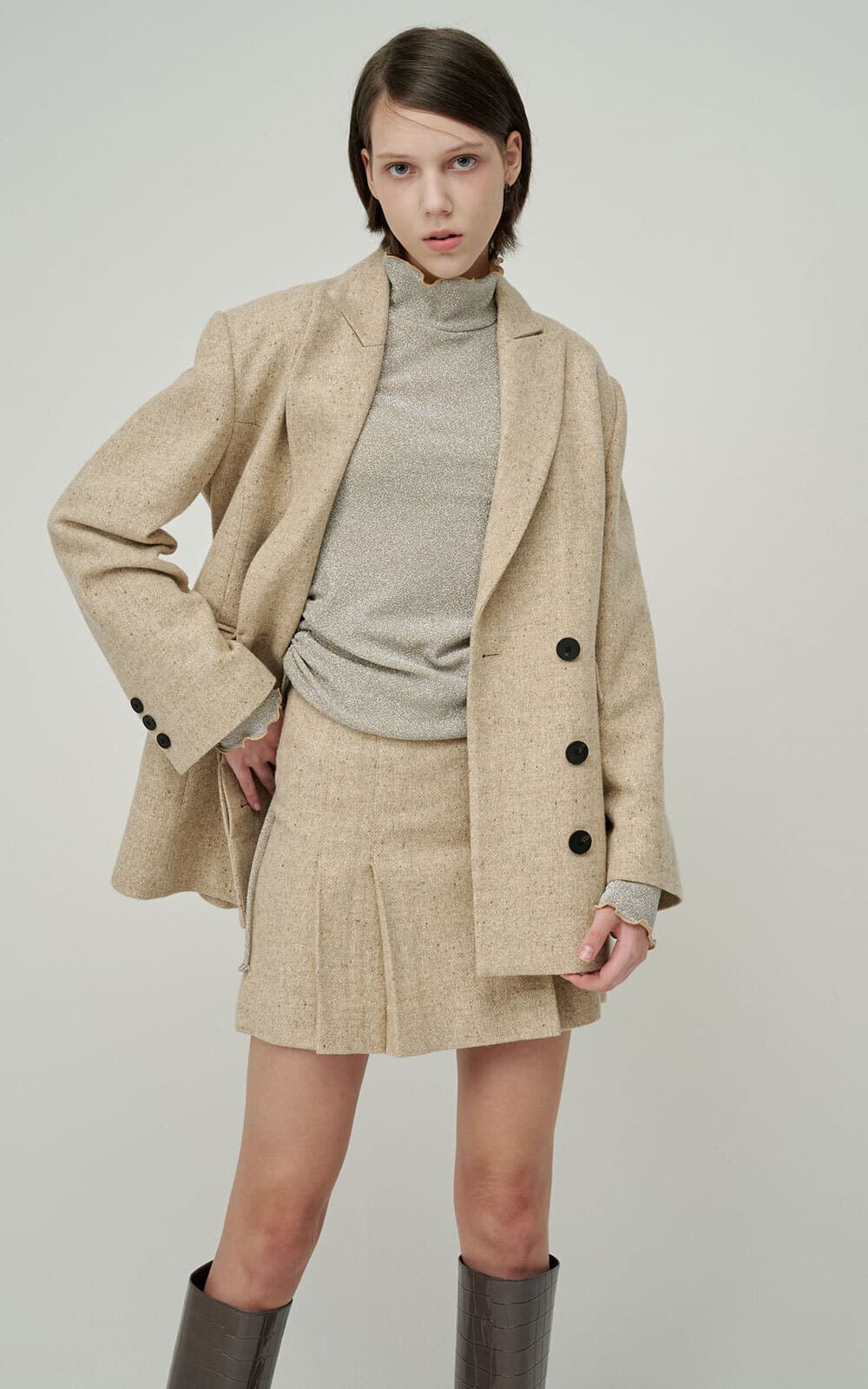 Ines Jacket (Oatmeal) — vue 2