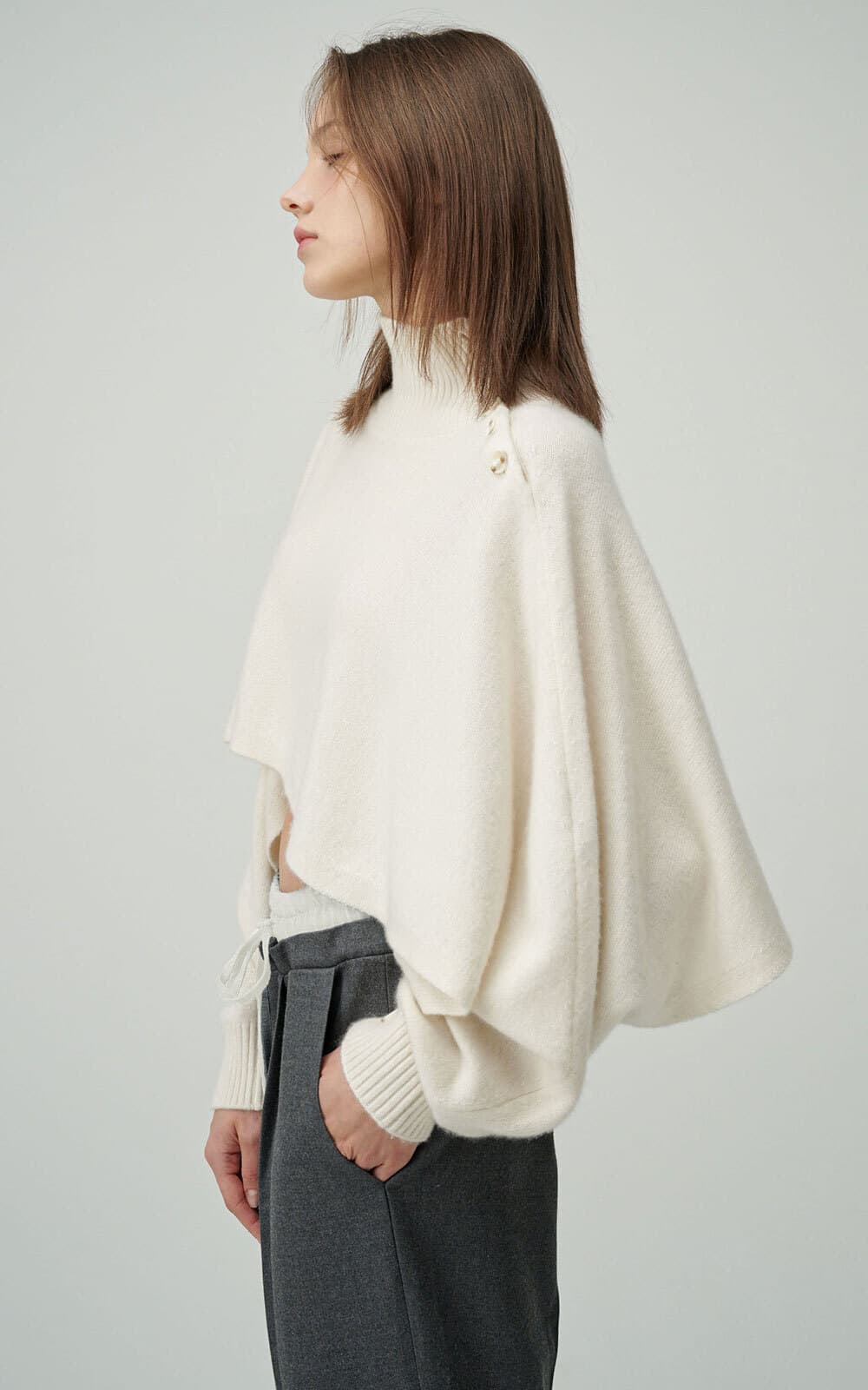 Ruby Cashmere Knit (Off White) — vue 3