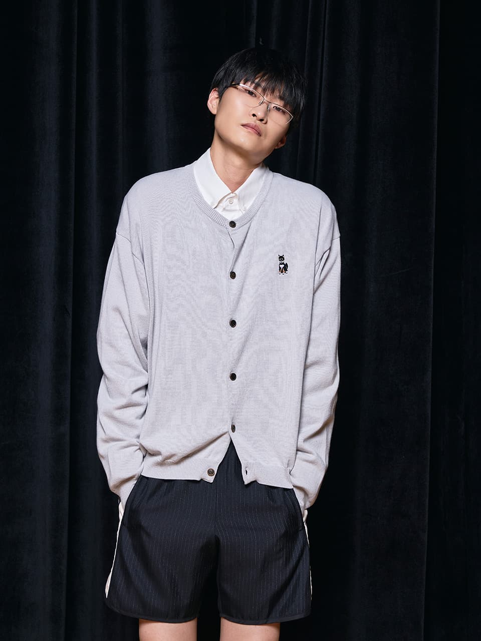 Kent Cardigan (Light Grey) — vue 12