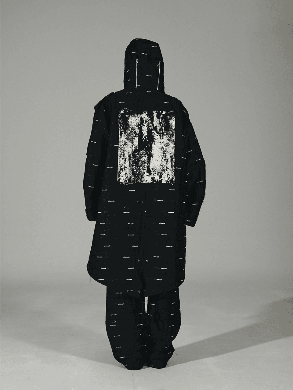Fishtail Long Parka (Black) — vue 5