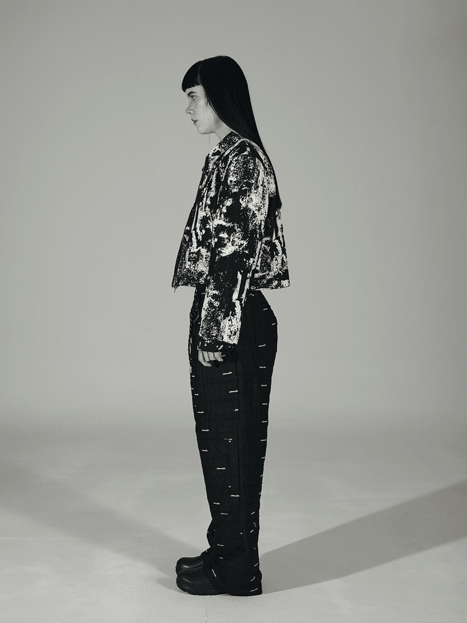 SW Signature Logo Tapped Pants (Black) — vue 4