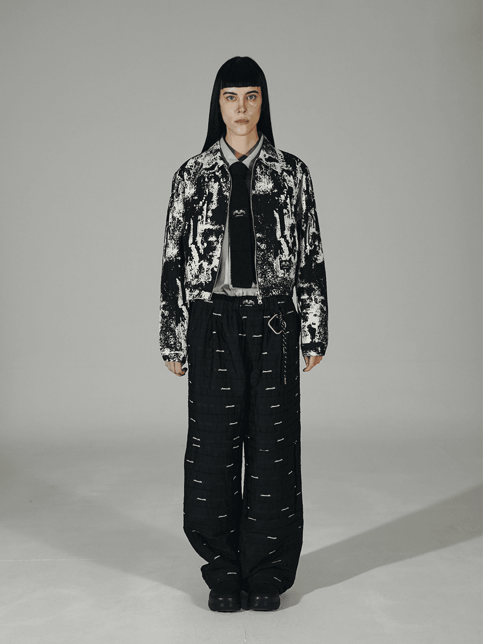 SW Signature Logo Tapped Pants (Black) — vue 1