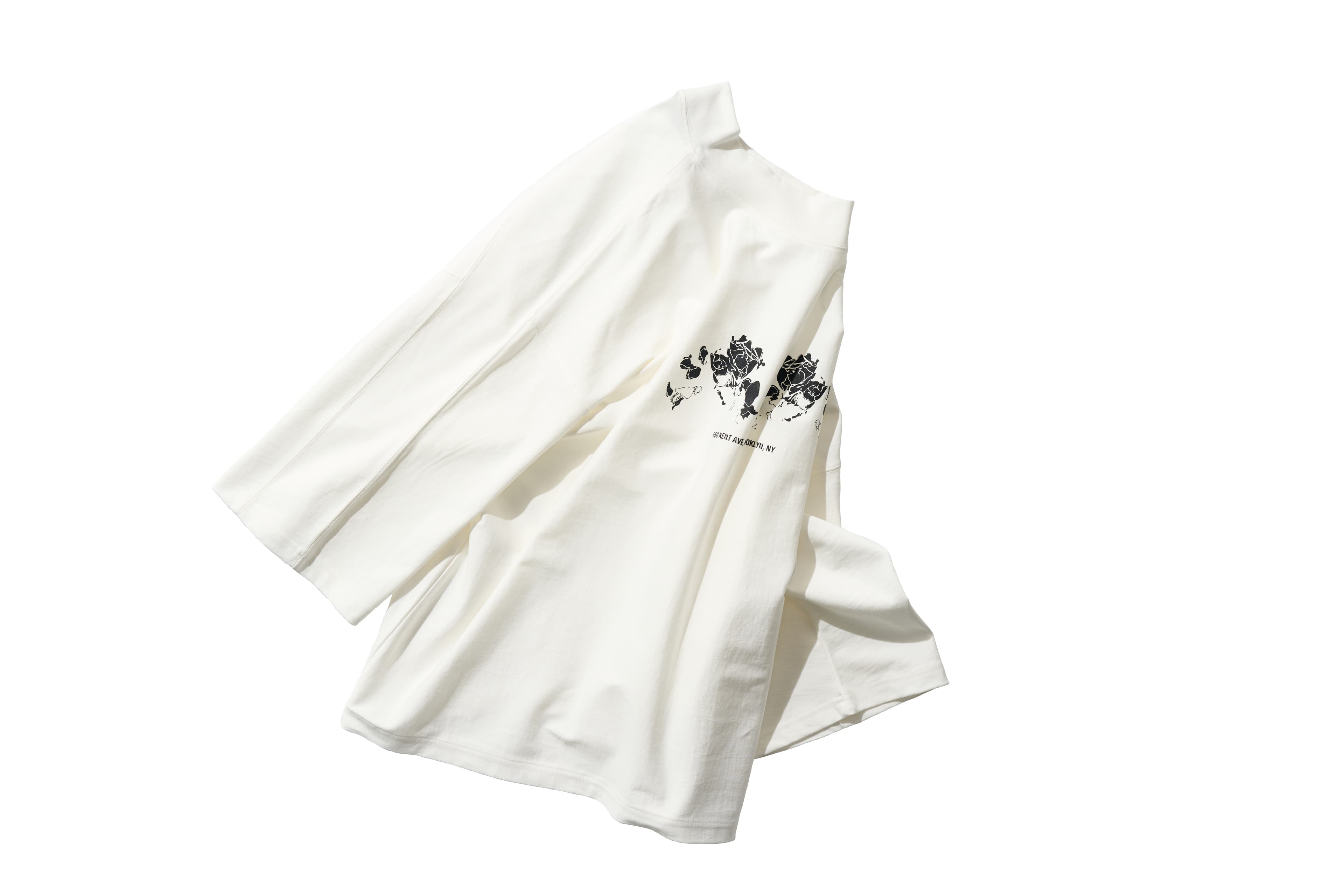 Flower Embroidered T-shirt (Off-White) — vue 5