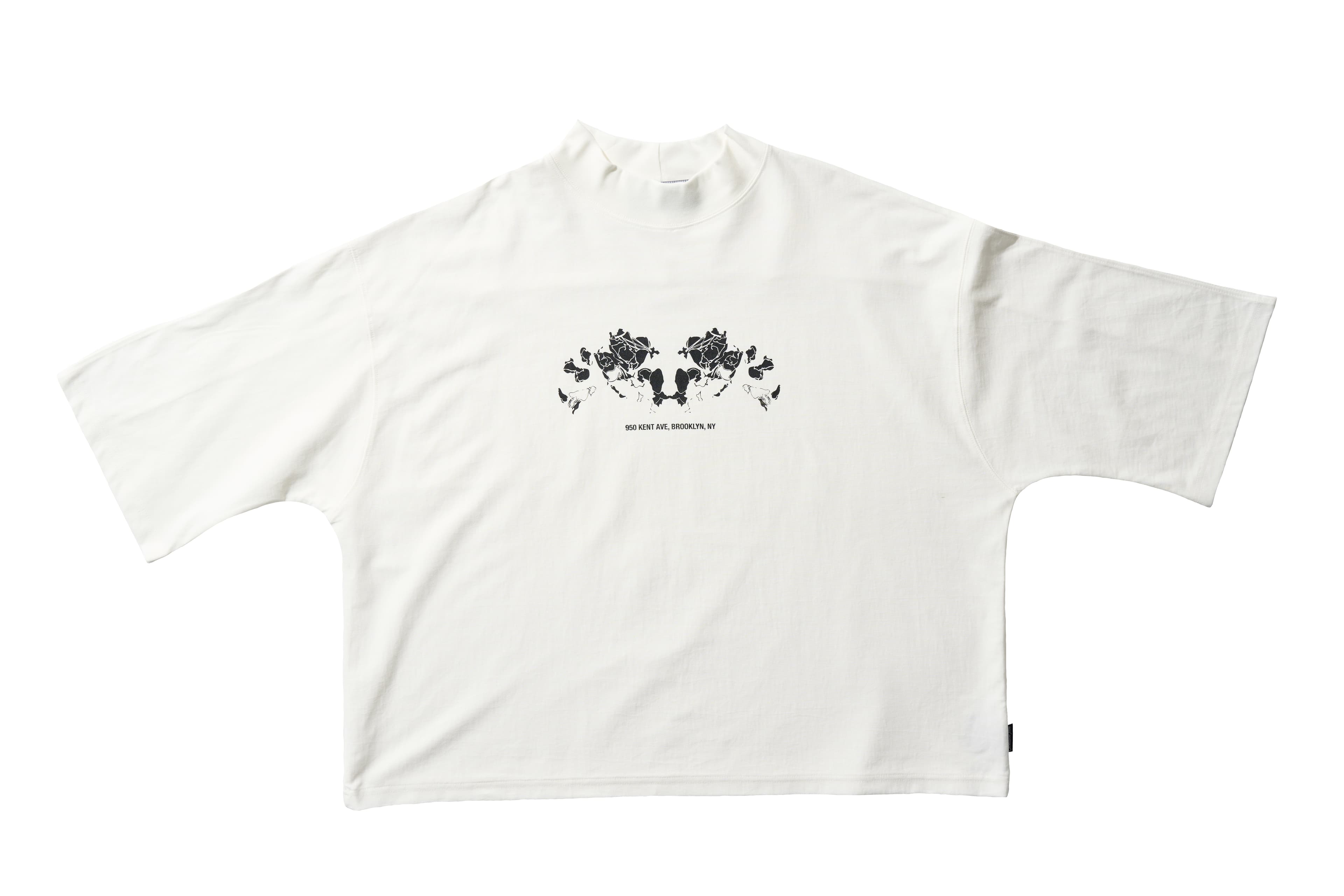Flower Embroidered T-shirt (Off-White) — vue 1