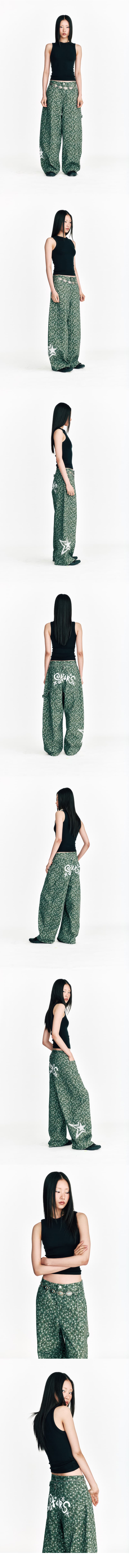 Star Camouflage Cotton Pants Khaki — vue 4