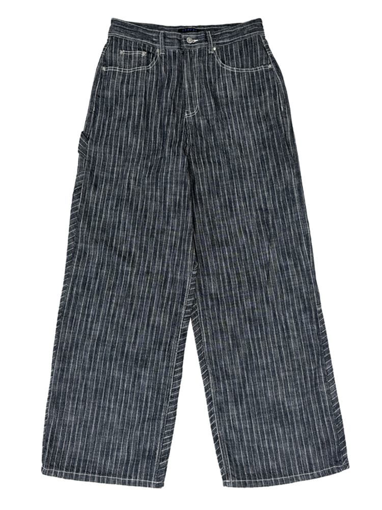 Natural Stripe Denim Pants — vue 1